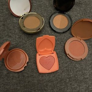 Mini bronzer and blushes.
